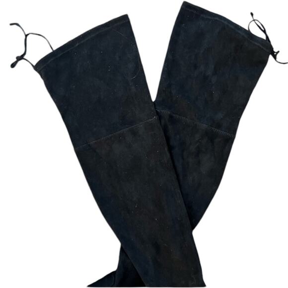 NWOT Nicole Miller Over the Knee Tie Back Black Boots – Sz 8.5 - Picture 3 of 6